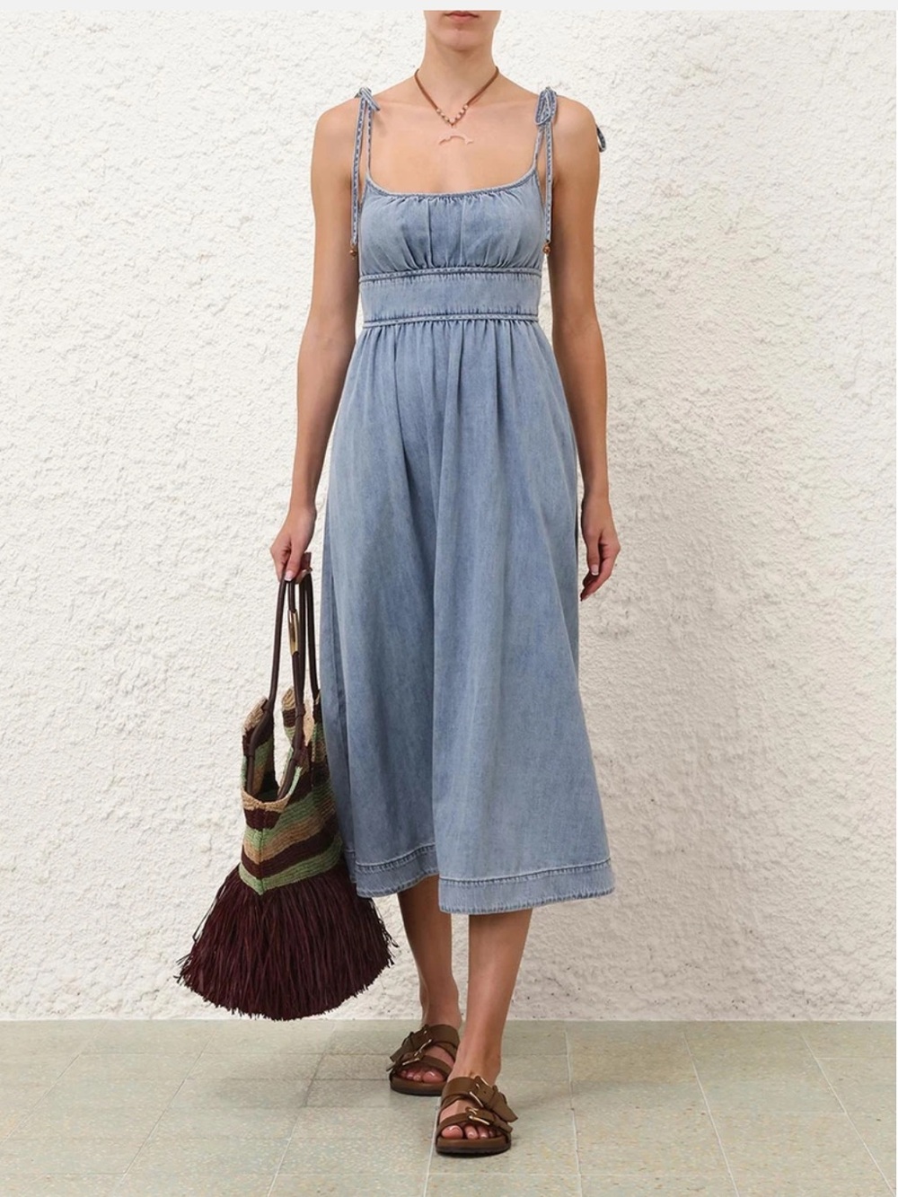 NWT Zimmerman Wanderlust Denim Picnic Dress Size 1
